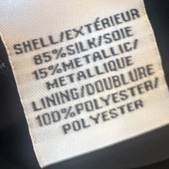 Diane Von Furstenburg DVF Kourtni Silk Blend Dress Metallic Button-Down Size 0 - Picture 14 of 15